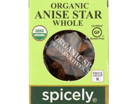 Spicely Organics - Organic Star Anise - Whole - Case Of 6 - 0.1 Oz. For Cheap