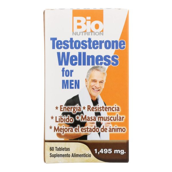 Bio Nutrition - Testosterone Wellness For Men - 60 Tablets on Sale