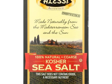 Alessi Kosher Sea Salt - Case Of 6 - 35.3 Oz For Cheap