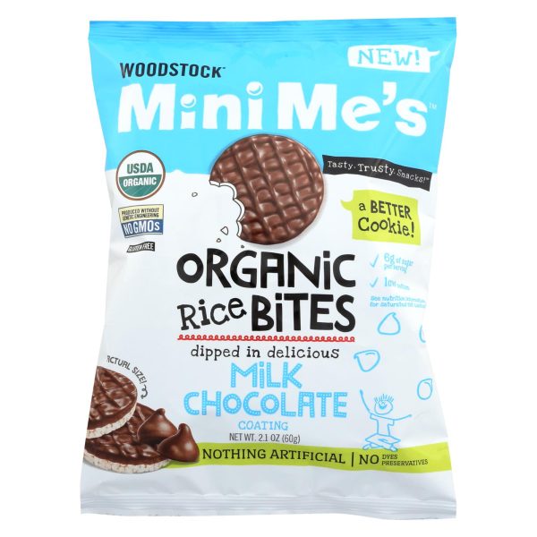 Woodstock Organic Milk Chocolate Rice Bites - Case Of 8 - 2.1 Oz Discount