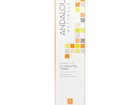 Andalou Naturals Brightening Clementine Plus C Illuminating Toner - 6 Fl Oz Online now