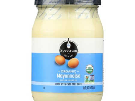 Spectrum Naturals Organic Mayonnaise With Cage Free Eggs - Case Of 12 - 16 Oz. Online Hot Sale