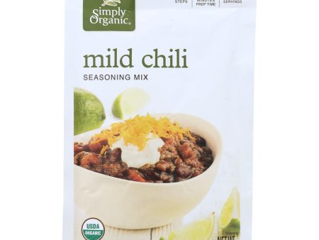 Simply Organic Seasoning Mx - Organic - Mild Chili - Case Of 12 - 1 Oz Online