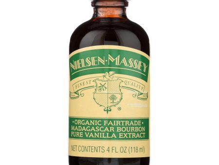 Nielsen Massey Organic Fairtrade Madagascar Bourbon Pure Vanilla Extract - Case Of 8 - 4 Fz Hot on Sale