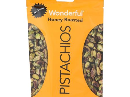 Wonderful Pistachios - Pistachios Hny Roasted No Sh - Case Of 10 - 5.5 Oz For Sale