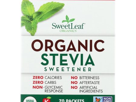 Sweet Leaf Sweetener - Organic - Stevia - 70 Count Fashion