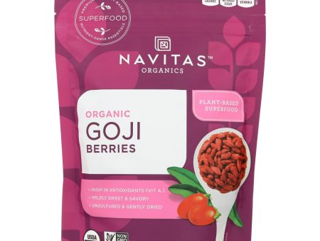 Navitas Naturals Goji Berries - Organic - Sun-dried - 8 Oz - Case Of 12 Hot on Sale