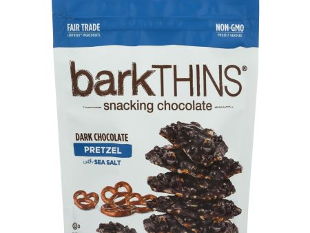 Bark Thins Dark Chocolate - Pretzel With Sea Salt - Case Of 12 - 4.7 Oz. Sale