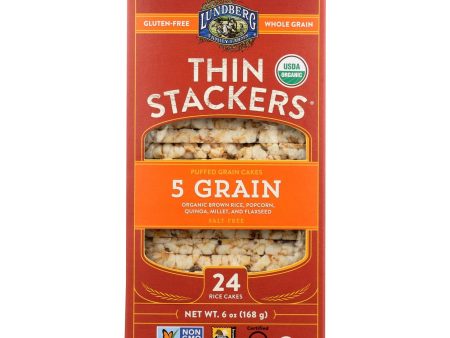 Lundberg Family Farms - Rice Cke 5 Green Thn Stk - Case Of 6-6 Oz Sale