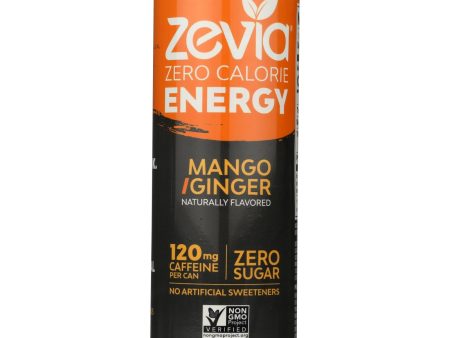 Zevia Zero Calorie Energy Drink - Mango ginger - Case Of 12 - 12 Fl Oz Online