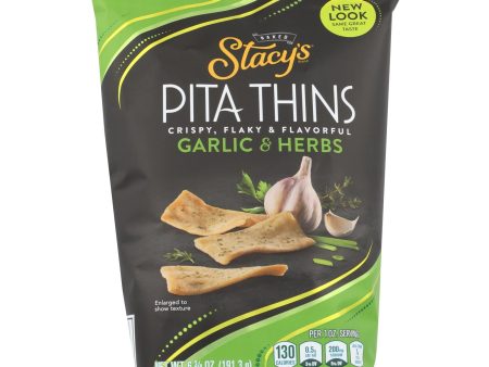 Stacy s Pita Chips Perfectly Thymed Pita Crisps - Case Of 8 - 6.75 Oz. Cheap