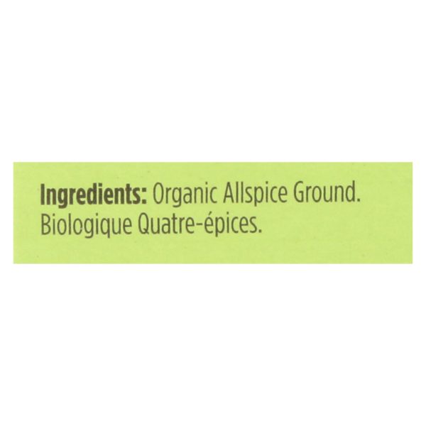 Spicely Organics - Organic Allspice - Ground - Case Of 6 - 0.45 Oz. Fashion