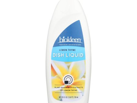 Biokleen Dish Liquid - Natural - Lemon Thyme - 25 Oz - Case Of 6 on Sale