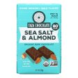 Taza Chocolate Stone Ground Organic Dark Chocolate Bar - Sea Salt And Almond - Case Of 10 - 2.5 Oz. Online Sale