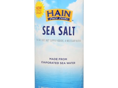 Hain Sea Salt - Case Of 8 - 21 Oz Cheap