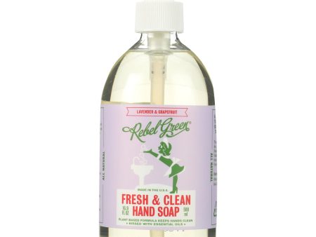 Rebel Green Hand Soap - Lavender - Case Of 4 - 16.9 Fl Oz Online Hot Sale