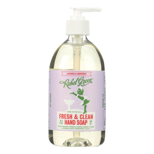 Rebel Green Hand Soap - Lavender - Case Of 4 - 16.9 Fl Oz Online Hot Sale