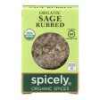 Spicely Organics - Organic Sage - Rubbed - Case Of 6 - 0.1 Oz. Discount