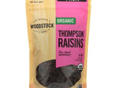 Woodstock Organic Unsweetened Raisins - Case Of 8 - 13 Oz on Sale