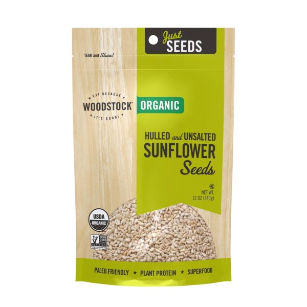 Woodstock Organic Hulled And Unsalted Sunflower Seeds - Case Of 8 - 12 Oz Online Hot Sale