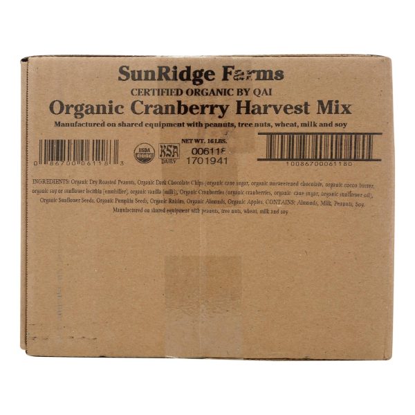 Sunridge Farms Organic Cranberry Harvest Mix - 16 Lb. Online Hot Sale