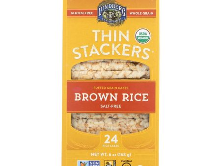 Lundberg Family Farms - Rice Ck Brn Sugar Free Thn Stk - Case Of 6-6 Oz Supply