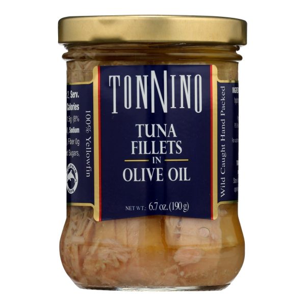 Tonnino Tuna Fillets - Olive Oil - Case Of 6 - 6.7 Oz. Online