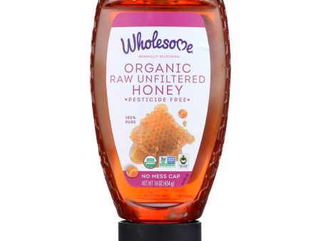 Wholesome Sweeteners Organic Raw - Unfiltered Honey - Case Of 6 - 16 Oz. Hot on Sale