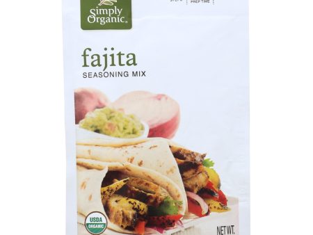 Simply Organic Seasoning Mix - Fajita - Case Of 12 - 1 Oz. Online now