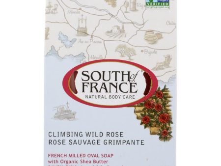 South Of France Bar Soap - Climbing Wild Rose - 6 Oz - 1 Each Sale