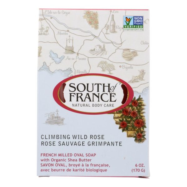 South Of France Bar Soap - Climbing Wild Rose - 6 Oz - 1 Each Sale