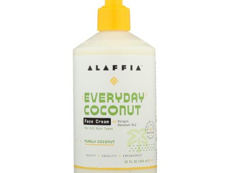 Alaffia - Night Cream - Purely Coconut - 12 Fl Oz. Online Hot Sale