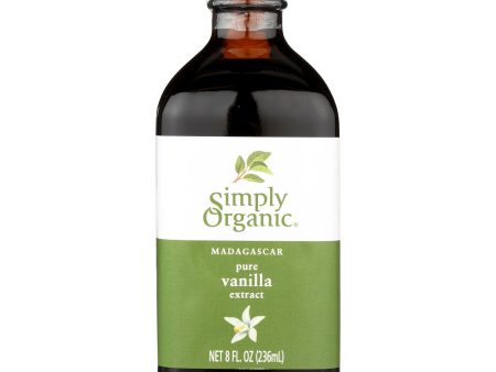 Simply Organic Pure Vanilla Extract - Case Of 6 - 8 Fl Oz. Supply