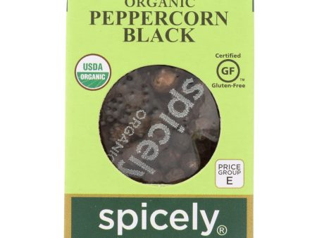 Spicely Organics - Organic Peppercorn - Black - Case Of 6 - 0.45 Oz. Discount