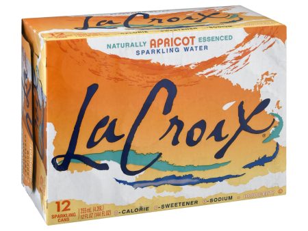 Lacroix Sparkling Water - Apricot - Case Of 2 - 12 Fl Oz. Discount