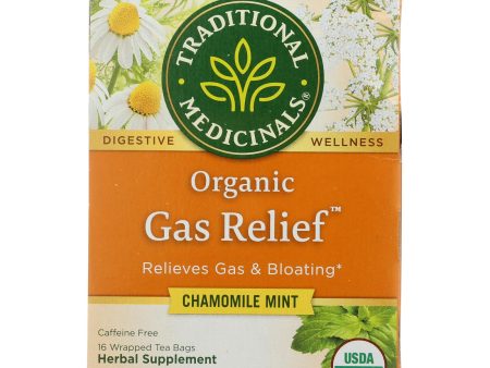 Traditional Medicinals Tea - Organic - Gas Relief - 16 Bags - Case Of 6 Cheap