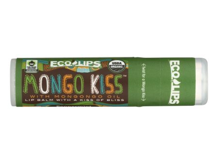 Mongo Kiss Display Center - Lip Balm - Organic - Eco Lips - Peppermint - .25 Oz - Case Of 15 For Cheap