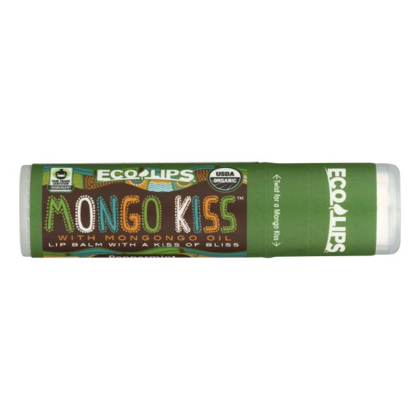 Mongo Kiss Display Center - Lip Balm - Organic - Eco Lips - Peppermint - .25 Oz - Case Of 15 For Cheap