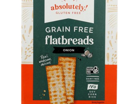 Absolutely Gluten Free - Flatbread - Toasted Onion - Case Of 12 - 5.29 Oz. Supply