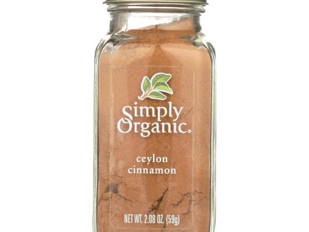 Simply Organic Ground Ceylon Cinnamon - Case Of 6 - 2.08 Oz. Sale