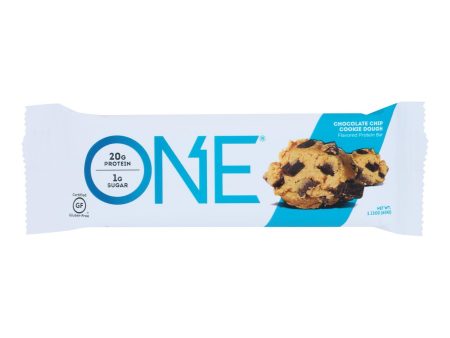 One Chocolate Chip Cookie Dough Flavored Protein Bars  - Case Of 12 - 60 Grm For Discount