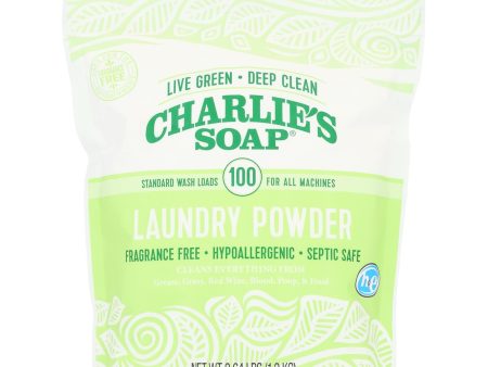 Charlies Soap Laundry Detergent - 100 Loads - Powder - 2.64 Lb - Case Of 6 Cheap