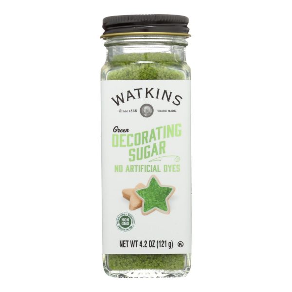 Watkins - Decorating Sugar Green - Case Of 3-4.2 Oz For Sale