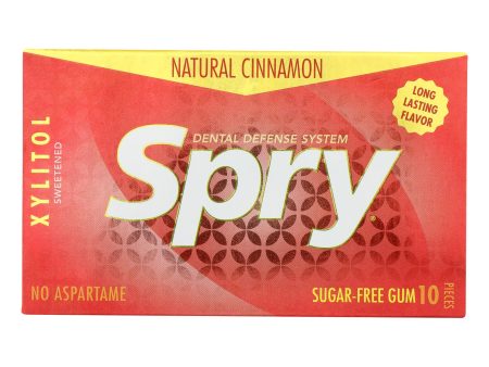 Spry Xylitol Gems - Cinnamon - Case Of 20 - 10 Count Supply