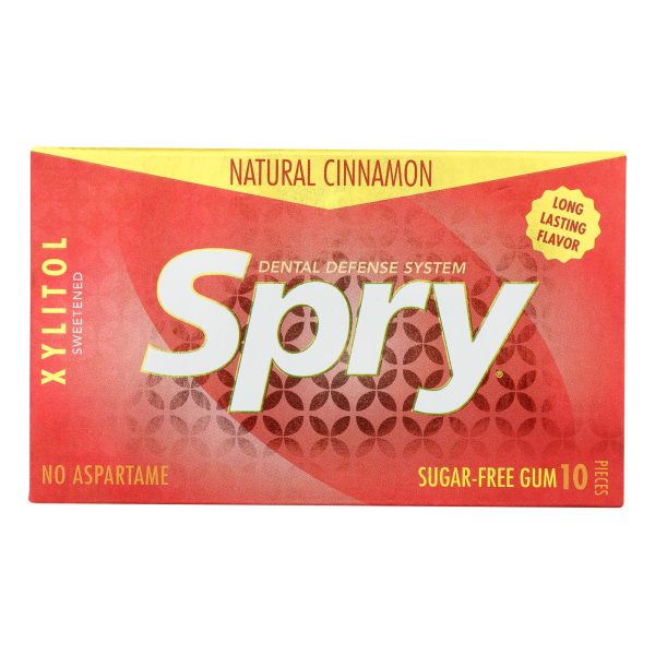 Spry Xylitol Gems - Cinnamon - Case Of 20 - 10 Count Supply