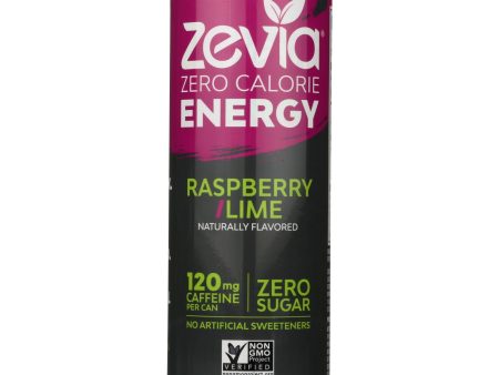 Zevia Zero Calorie Energy Drink - Raspberry lime - Case Of 12 - 12 Fl Oz Online now