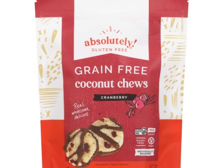 Absolutely Gluten Free Chews - Coconut - Cranberry - Gluten Free - Case Of 12 - 5 Oz Online Sale