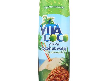 Vita Coco Coconut Water - With Pineapple - Case Of 12 - 1 Lt Online Sale