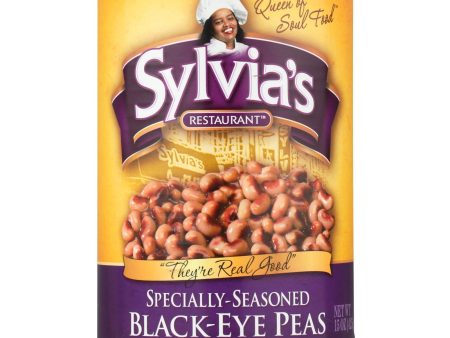 Sylvia s Black Eye Peas - Seasoned - Case Of 12 - 15 Oz. For Sale