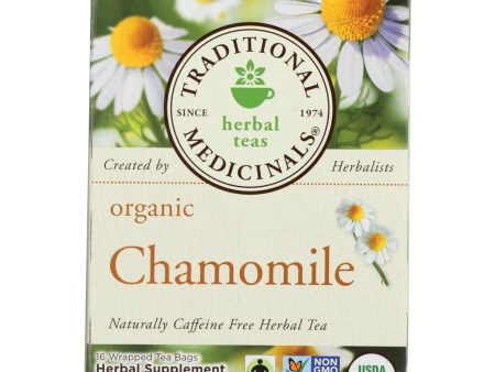 Traditional Medicinals Organic Chamomile Herbal Tea - Caffeine Free - Case Of 6 - 16 Bags Cheap